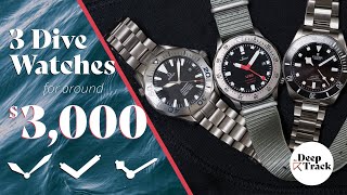 Three Dive Watches for around $3,000 (feat. Omega, Sinn, Tudor)