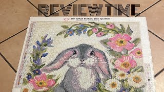 REVIEW Grey Bunny with Flappy Ears by Susan Winget von Diamond Art Club #lenisveas_diamonds