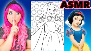 ASMR Coloring Snow White | Calming ASMR Coloring for Relaxation & Stress-Relief