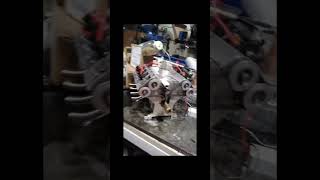 Micro V8 engine ignites successfully #diy #enginebuild