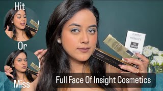 Full Face Of Makeup Using Insight Cosmetics || 1st Impression || Review