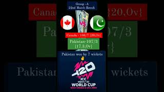 #T20 world cup Pakistan vs Canada #22 #t20worldcup2024