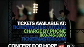 Concert For Hope commercial (Live October 25)