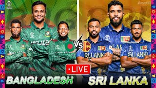 Bangladesh vs Sri Lanka, 38th Match - Live Cricket Score, Commentary #worldcup2023 #live