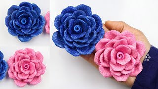 Beautiful flower making | how to make a flower with foam sheet