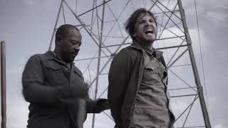 Fear The Walking Dead S4E11 - Morgan saves Jim | Beer guy scene