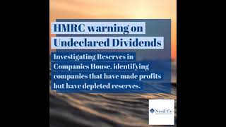 HMRC warning on undeclared dividends