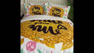 Mr&Mrs Bedding Set for Couples