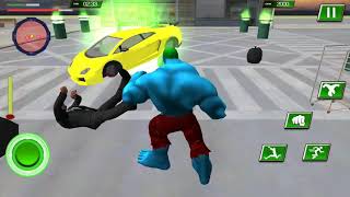 Incredible Green Monster Hero Fight City Rescue