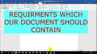 How To Prepare Very Acceptable Document On MS Word-Accepted Document Requirements