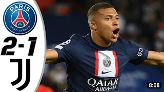 Juventus vs Paris Saint Germain 1-2 extended highlights