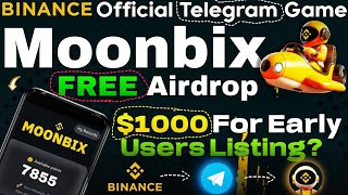 MoonBix Mining App | Binance launch Tap to earn Airdrop 🤑 | Binance Tapping app | MoonBix Taptoearn