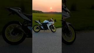 Yamaha R3 rev🏍💥🎵#yamahar3 #motorcycle  #yamaha #yoshimura #rev #sunset