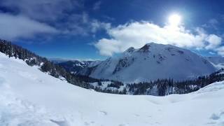 360 Degree Video Time Lapse Video from Top of a Mountain near Golden Canada