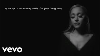 Ariana Grande - we can't be friends (wait for your love) official demo (lyric visualizer)