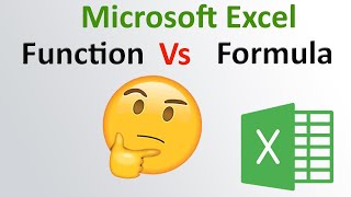 Excel Formula Vs Function - How to differentiate formula and function of excel -with examples