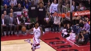 Terrence Ross Windmill Dunk blocked by rim  12/12/2016