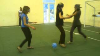 Blindfolded football