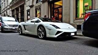 Mauro Icardi's Lamborghini Gallardo Sart Up and Drive in Milan