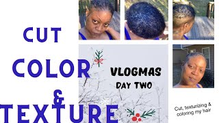 Vlogmas Day 2 | Cut, texturize and color.