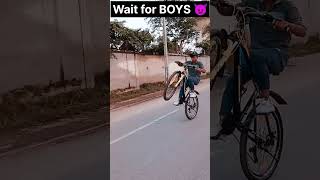 GIRLS  versus BOYS  In MTB Cycle stunt shorts trending #shorts #viral #treanding