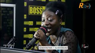 "Heart-touching: Emily Gyan leads a powerful worship session on Boss Live Worship."