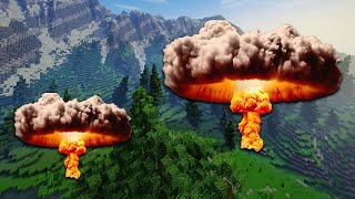 I dropped nuclear bombs in Minecraft! | Minecraft