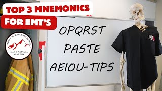 Three easy mnemonics that every EMT should know