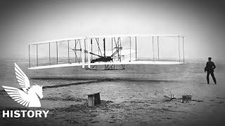 【HD映像】ライト兄弟 世界初有人航空機 - Wright brothers first flight footage