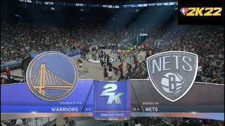 Brooklyn Nets vs Golden State Warriors NBA 2k22 Highlights