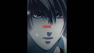 When LIGHT knows what to do 💀 ,  #deathnote #lightyagami #anime #shinigami #kira #creepy #shorts .