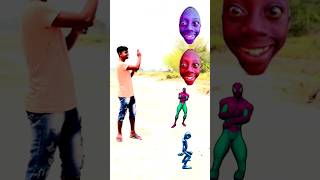 Tenge tenge face shoot to alien, spider man, gorilla and Dancing girl 😍 new funny vfx #shots