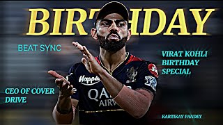 PARO PARO X VIRAT KOHLI BIRTHDAY SPECIAL BEATSYNC 60FPS #trending #kartikaydios #viratkohli #cricket