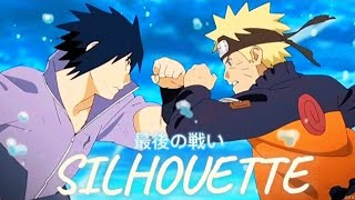 NARUTO VS SASUKE -SILHOUETTE [AMV/EDIT]