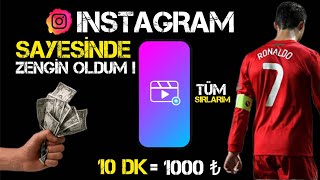 10 DAKİKADA INSTAGRAMDAN NASIL BİN TL KAZANDIM ! İNTERNETTEN PARA KAZANMAK  #yourube #keşfet