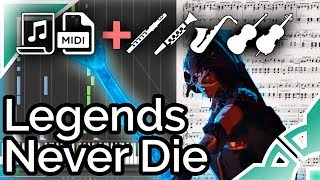 Legends Never Die (Worlds 2017 Song) - League of Legends (Synthesia Piano Tutorial)