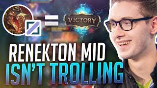 RENEKTON MID ISN'T TROLLING - Bjergsen