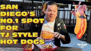 SAN DIEGO'S BEST Bacon Wrapped Hot Dogs!   Doggos Gus  #food #hotdog #streetfood #cooking