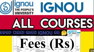 Ignou ug & pg course fee details information by anil education adda