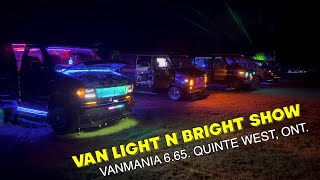 Custom Van Light N Bright Van Show at Vanmania 6.65. Truck-in. Quinte West, Ont.