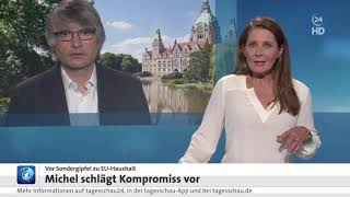 Vor dem EU-Sondergipfel zum Haushalt und Wiederaufprogramm - Interview bei Tagesschau24