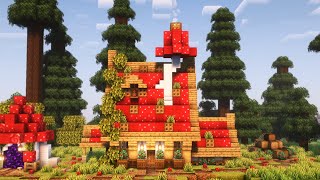 Minecraft: How to Build a Mushroom Cottage l Easy Survival Tutorial