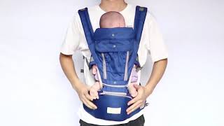 Kidosq.com - All-In-One Baby Breathable Ergonomic Baby Carrier