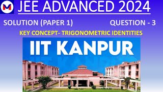 JEE ADVANCED 2024 USING TRIGONOMETRICAL IDENTITIES FINDING VALUES OF SINX/2+COSX/2 #pw #unacademy