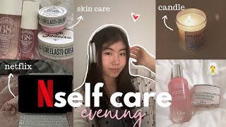 SELF CARE EVENING 🤍 | вечер ухода и заботы о себе: beauty баночки и chill 🎧✨