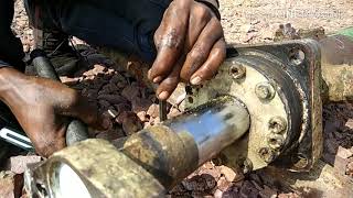 Concrete pump swing stator cylinder repairing