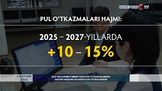 2027-yilga borib O‘zbekistonga pul o‘tkazmalarining umumiy miqdori $20 mlrdgacha yetishi mumkin