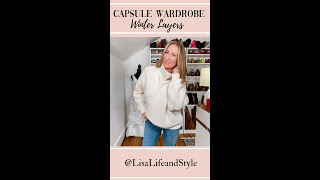 Capsule wardrobe - winter layers - over 40