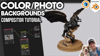 How to Add COLOR BACKGROUNDS and PHOTO BACKGROUNDS in Blender with the Compositor