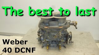 Saving the best to last! Weber 40 DCNF. Complete restoration of my favourite type of carb.